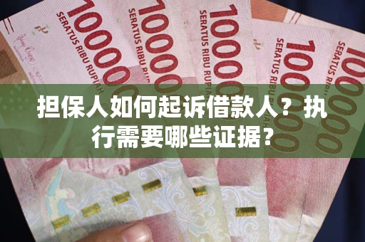 武汉担保人如何起诉借款人？执行需要哪些证据？