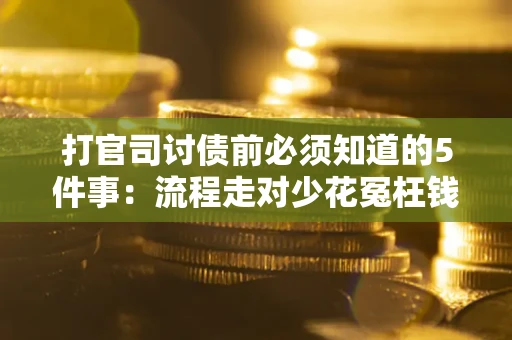 武汉打官司讨债前必须知道的5件事：流程走对少花冤枉钱
