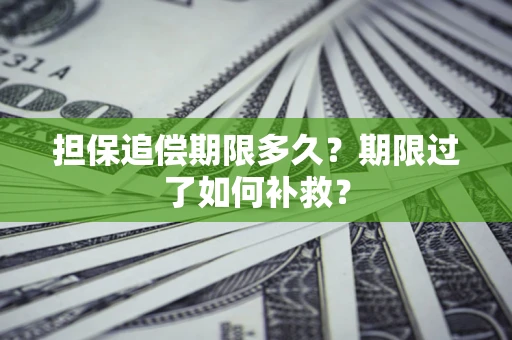 武汉担保追偿期限多久？期限过了如何补救？