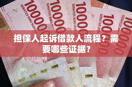 武汉担保人起诉借款人流程？需要哪些证据？