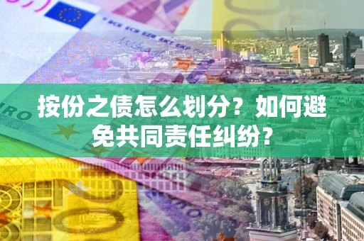 武汉按份之债怎么划分？如何避免共同责任纠纷？