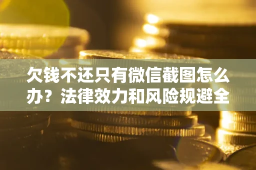 武汉欠钱不还只有微信截图怎么办？法律效力和风险规避全解析