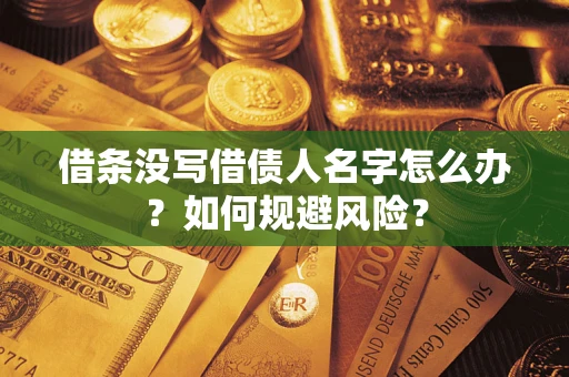 武汉借条没写借债人名字怎么办？如何规避风险？